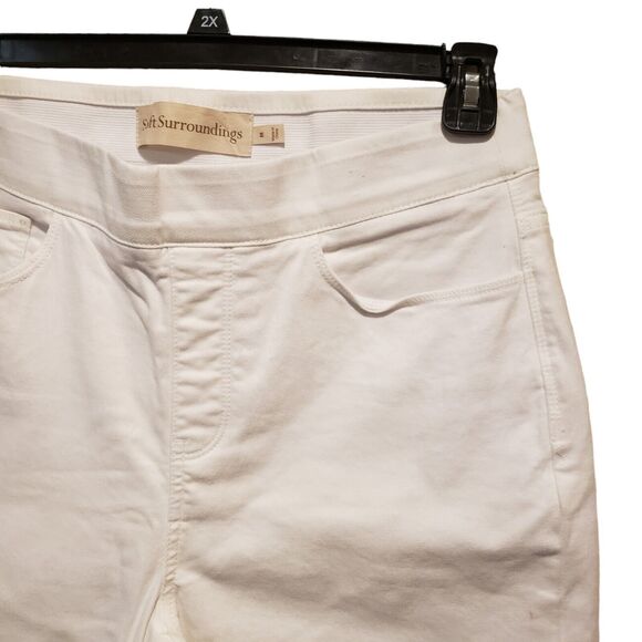 Soft Surroundings pull on elastic waist jeans size Medium - Picture 3 of 12